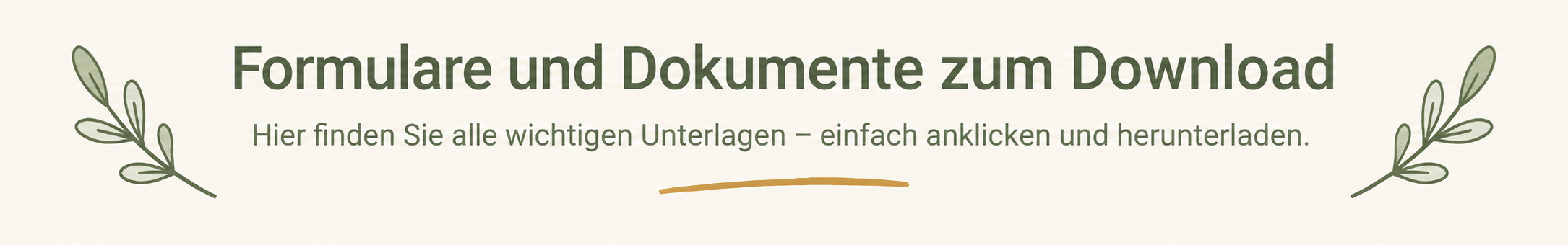 Titel für Formulardownload